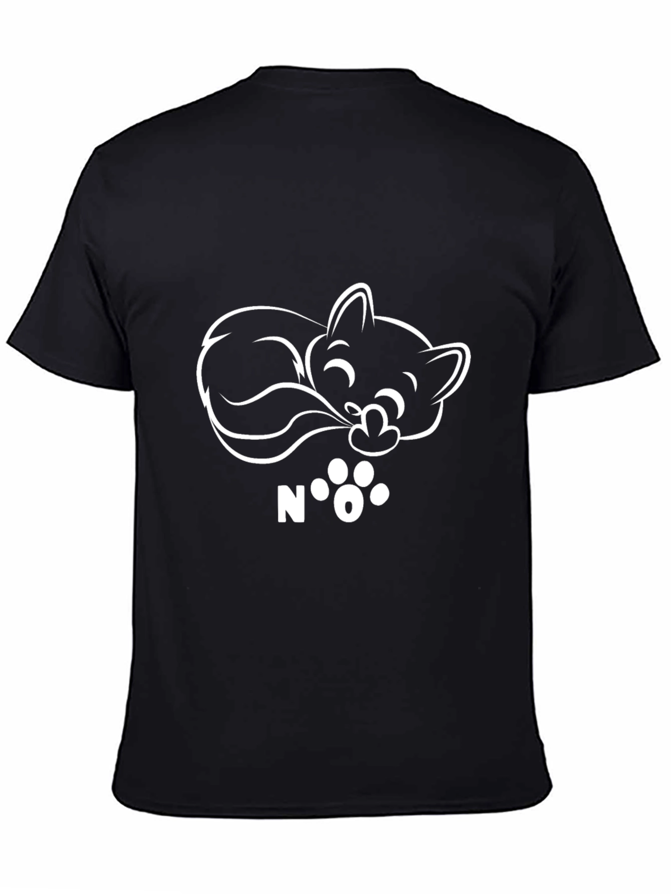 Cute Cat Nap T-Shirt - Black Graphic Tee