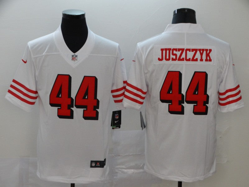 Men's San Francisco 49ers Kyle Juszczyk #44 White Game Player Jerseys