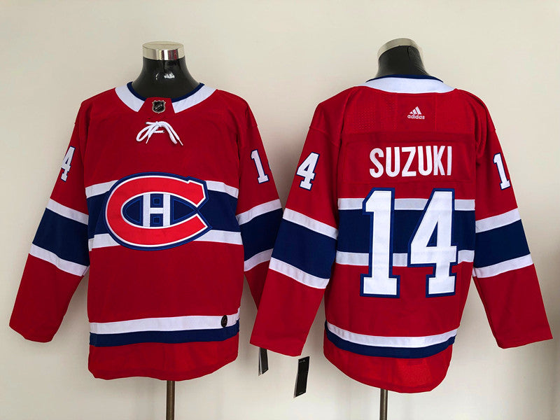 Men's Montreal Canadiens Nick Suzuki #14 Red Player Jerseys