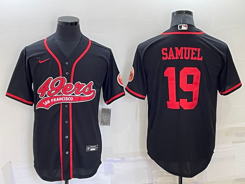 Men's San Francisco 49ers Deebo Samuel #19 Black Game Jerseys Joint Edition