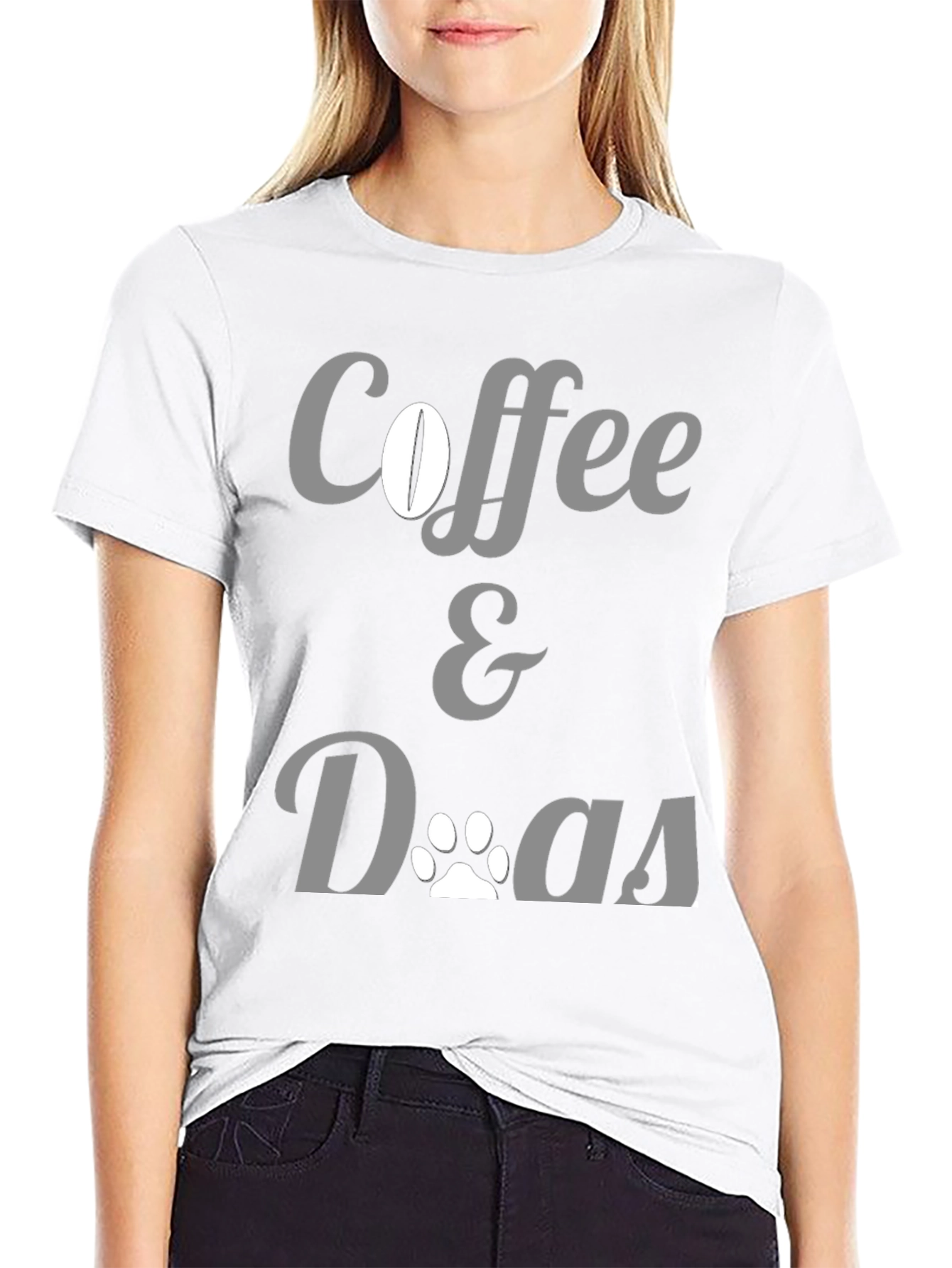 Coffee & Dogs Graphic Tee - Unisex Black T-Shirt