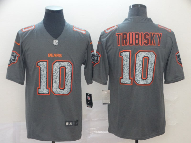 Men's Chicago Bears Mitch Trubisky #10 Gray Game Player Jerseys