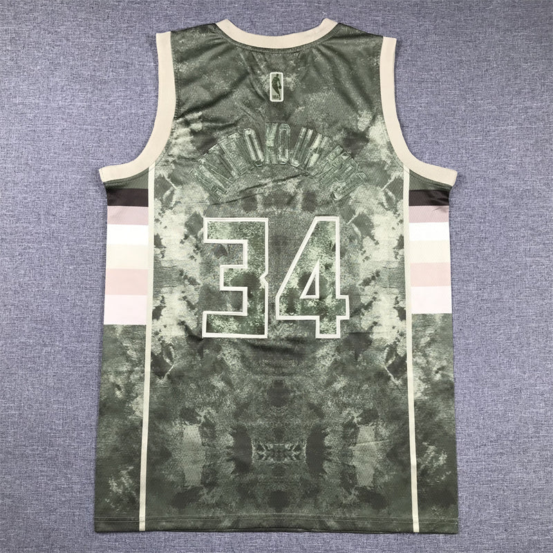 Men's Milwaukee Bucks Giannis Antetokounmpo #34 Brown Select Series Swingman Jerseys