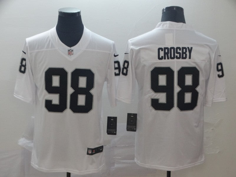 Men's Las Vegas Raiders Maxx Crosby #98 White Game Jerseys