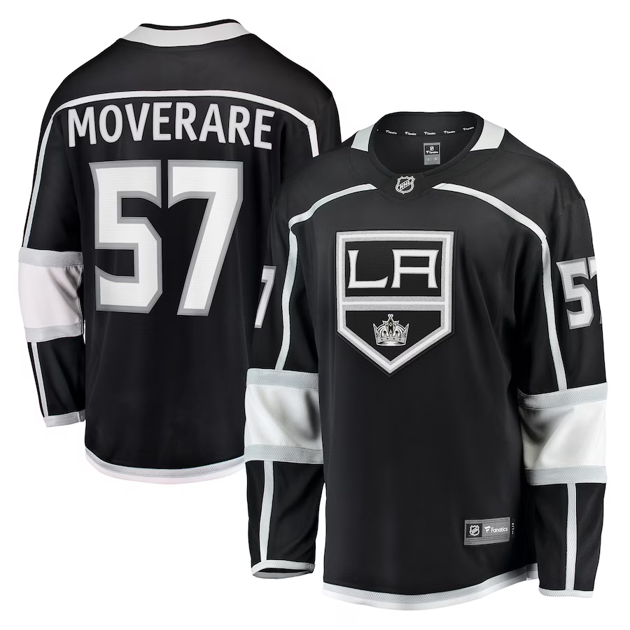 Men's Los Angeles Kings Jacob Moverare #57 Black Home Breakaway Player Jerseys