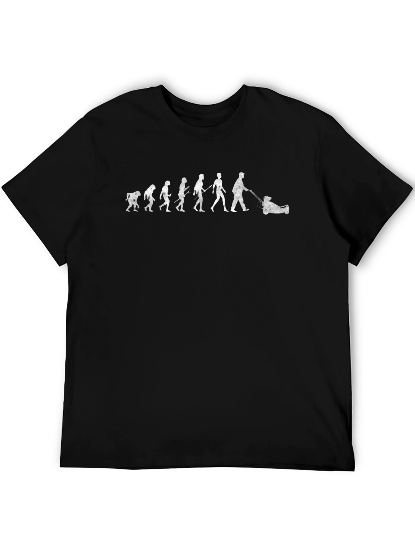 Evolution of Man Lawn Mowing T-Shirt