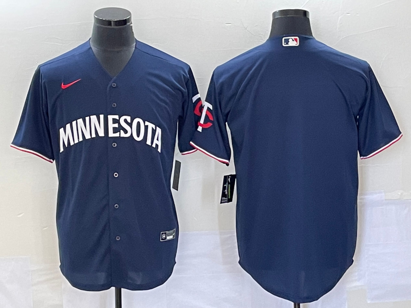 Men's Minnesota Twins Navy Alternate Replica Team Blank Jerseys