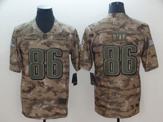 Men's Philadelphia Eagles Zach Ertz #86 Camouflage Game Jerseys