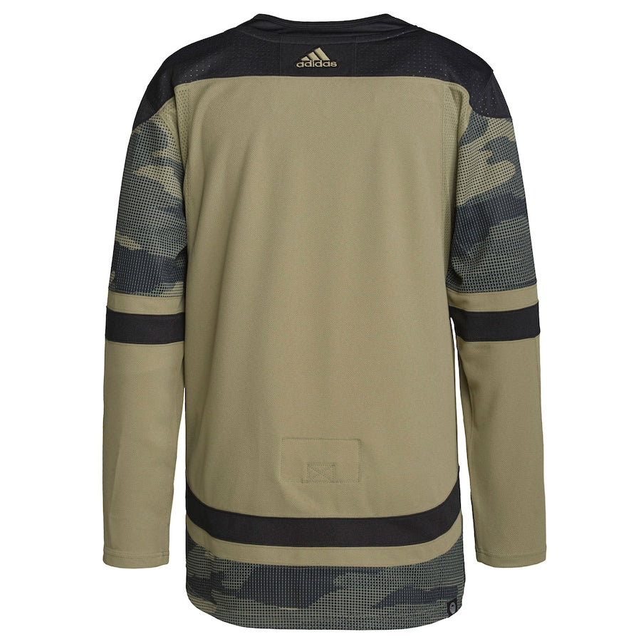 Vancouver Canucks adidas Camo Logo Military Appreciation Team Authentic Practice Jersey
