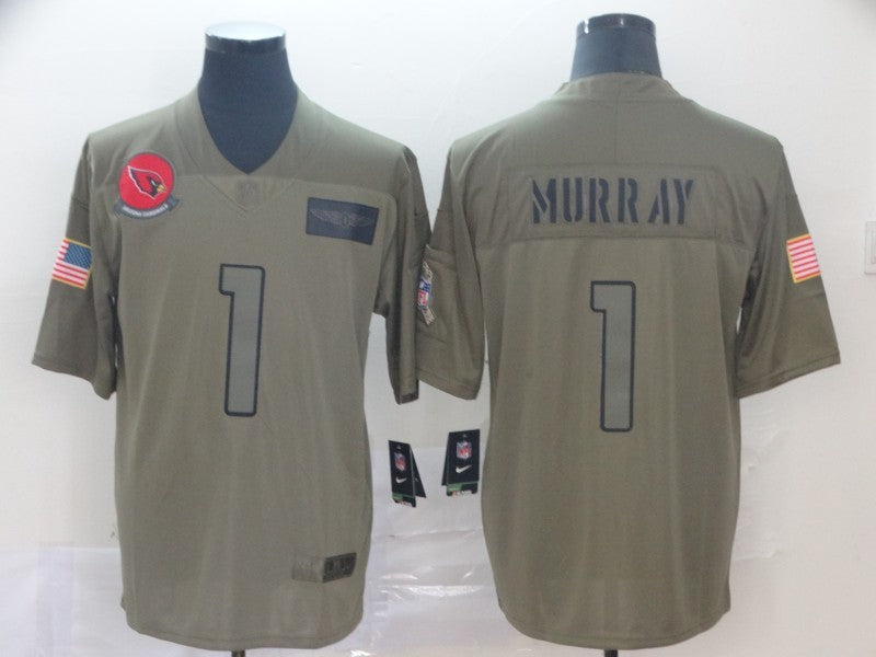 Men's Arizona Cardinals Kyler Murray #1 Brown Game Jerseys