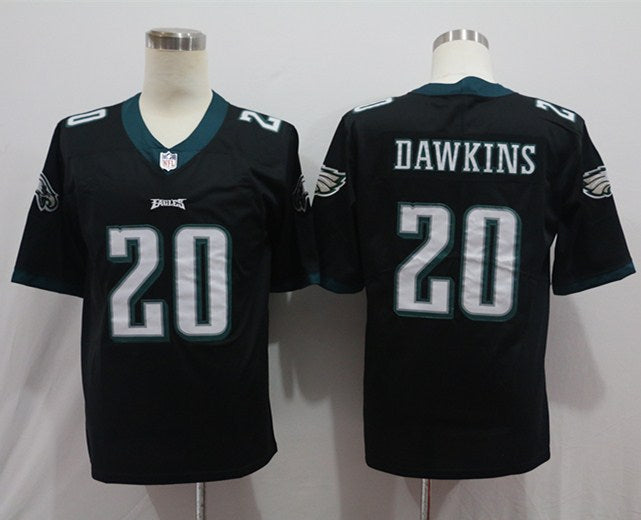 Men's Philadelphia Eagles Brian Dawkins #20 Black Game Jerseys