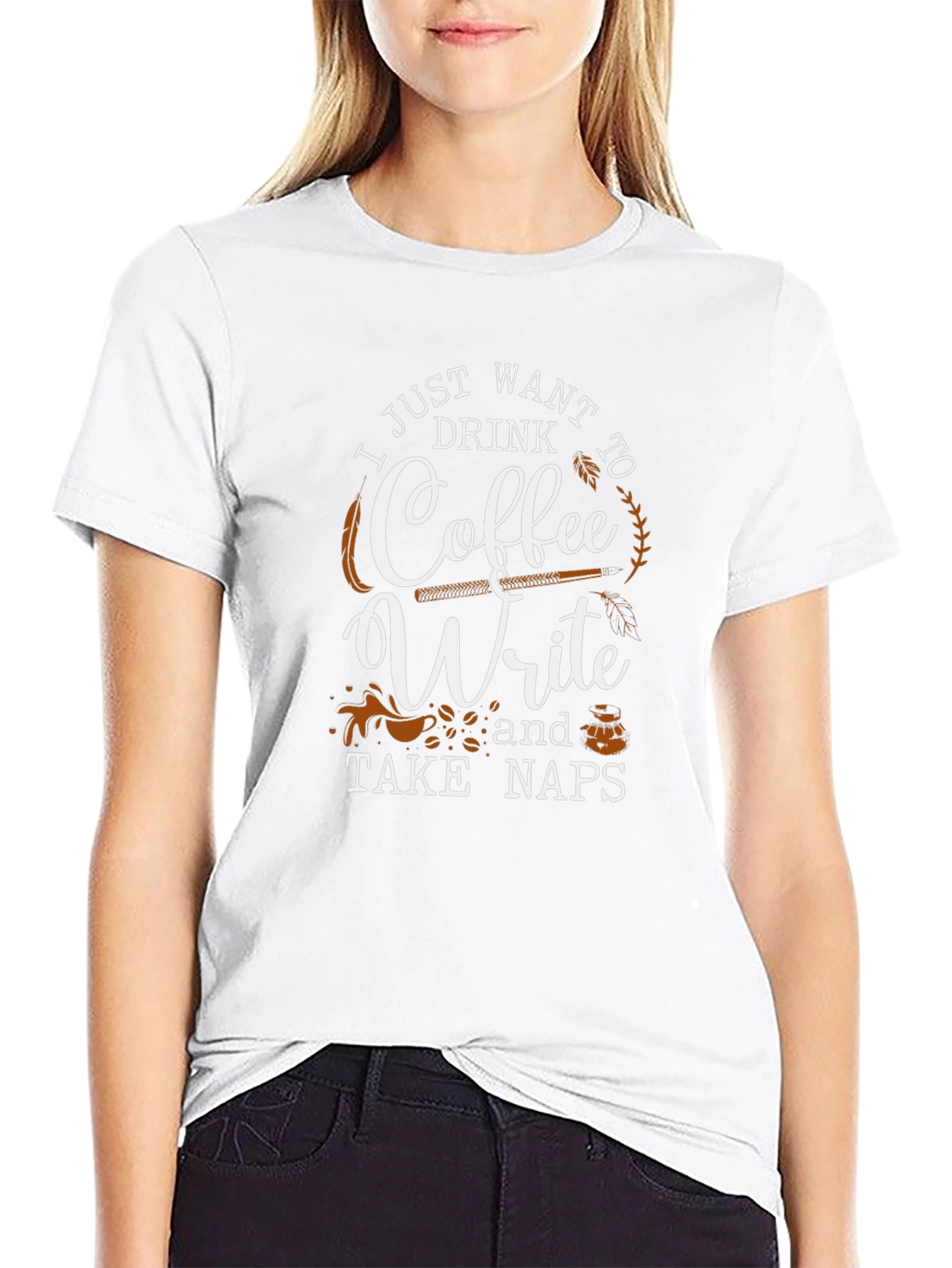 Coffee Write Naps T-Shirt - Casual Comfort