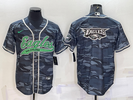 Men's Philadelphia Eagles Grey Camouflage Game Jerseys
