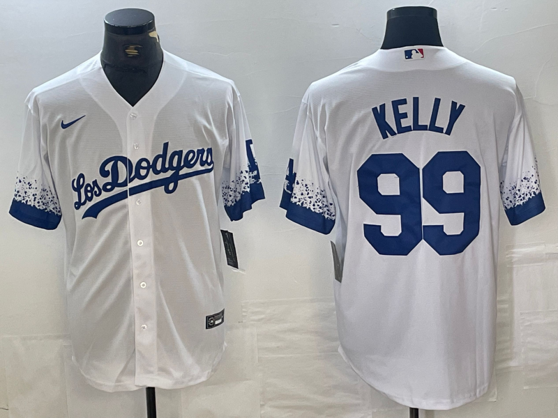 Men's Los Angeles Dodgers Joe Kelly #99 White Player Jerseys