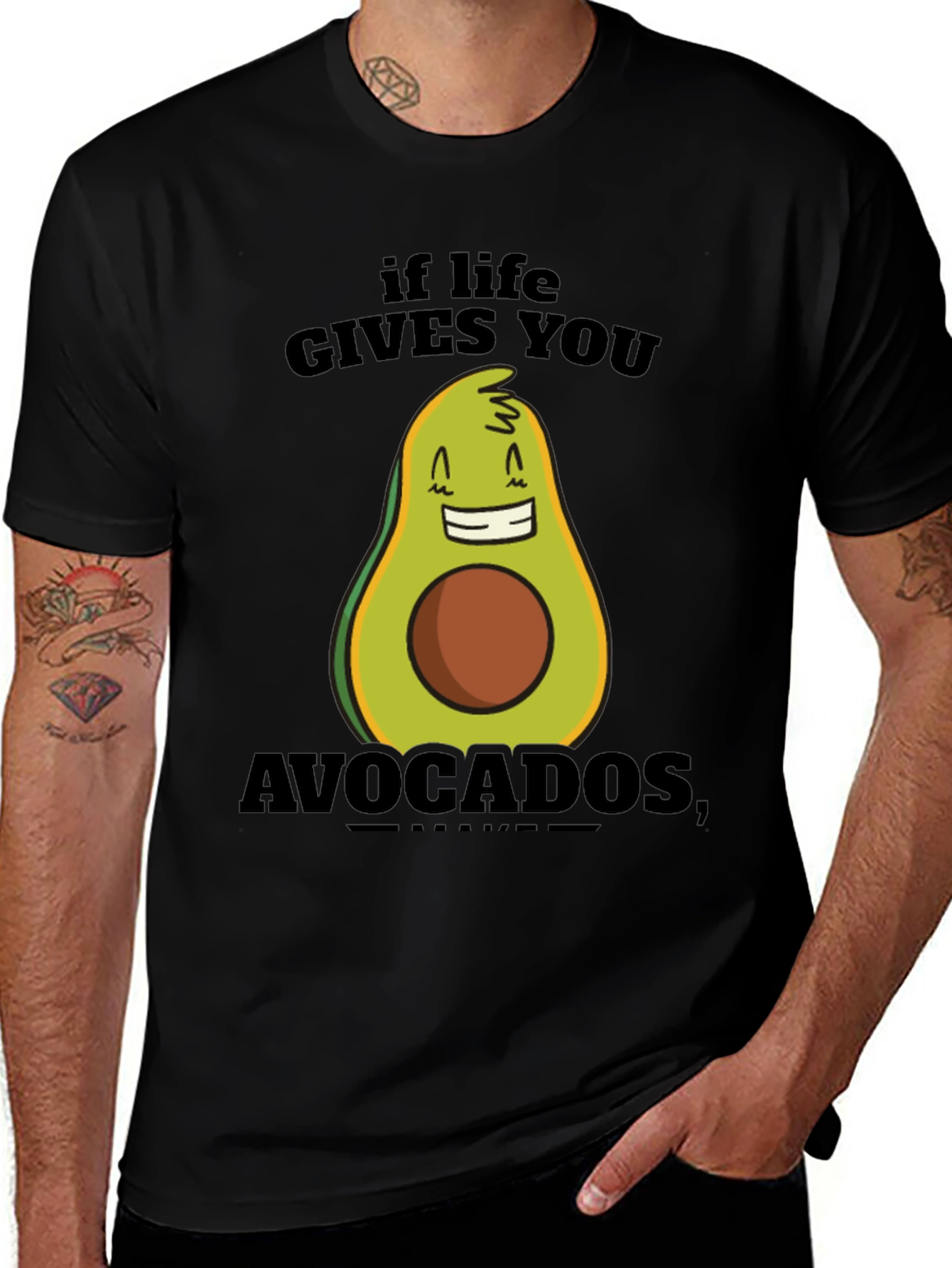Funny Avocado T-Shirt - If Life Gives You Avocados