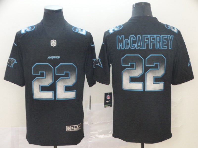 Men's Carolina Panthers #22 Christian McCaffrey Black Alternate Game Jerseys