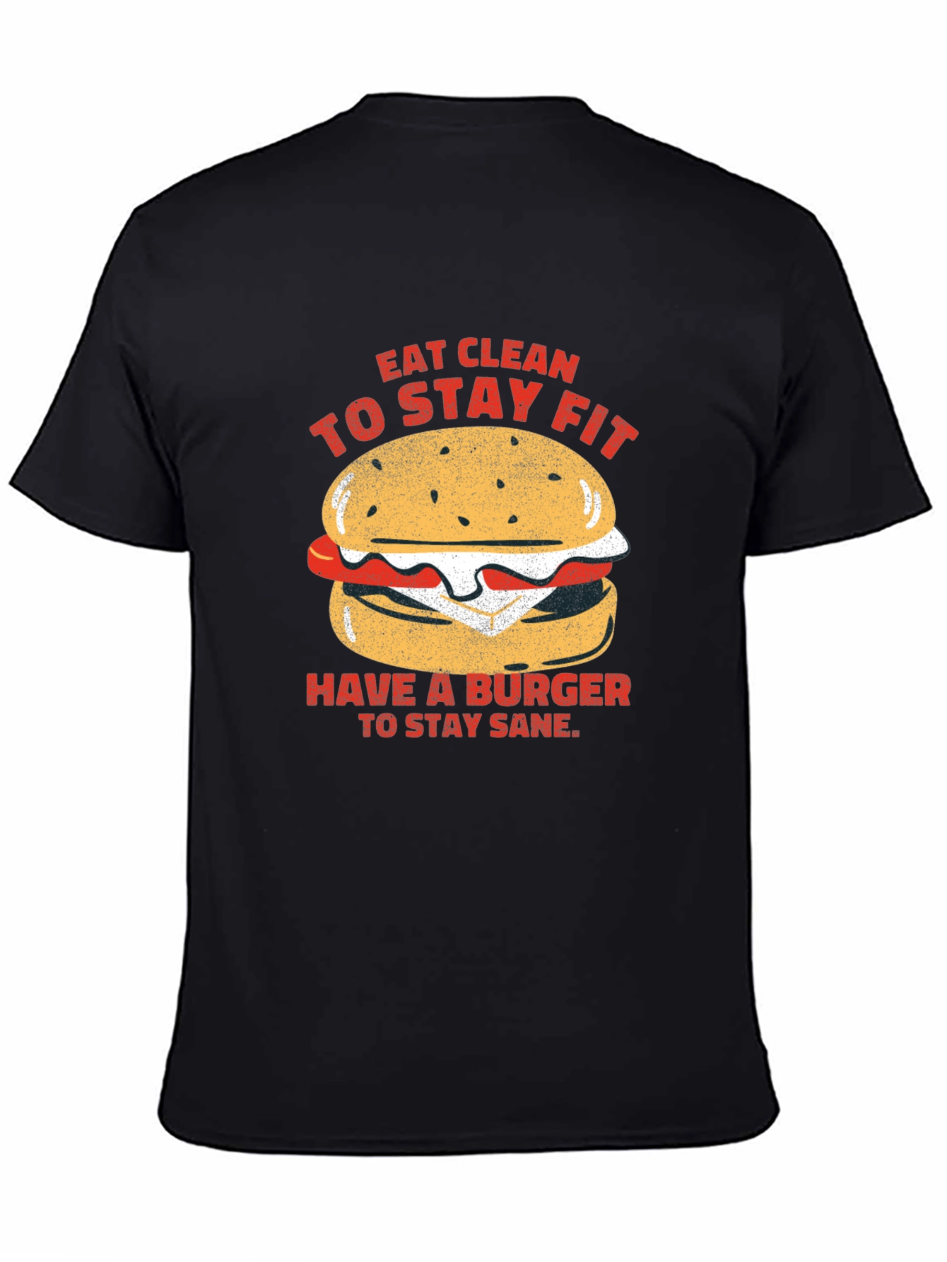 Eat Clean Burger T-Shirt - Unisex Style