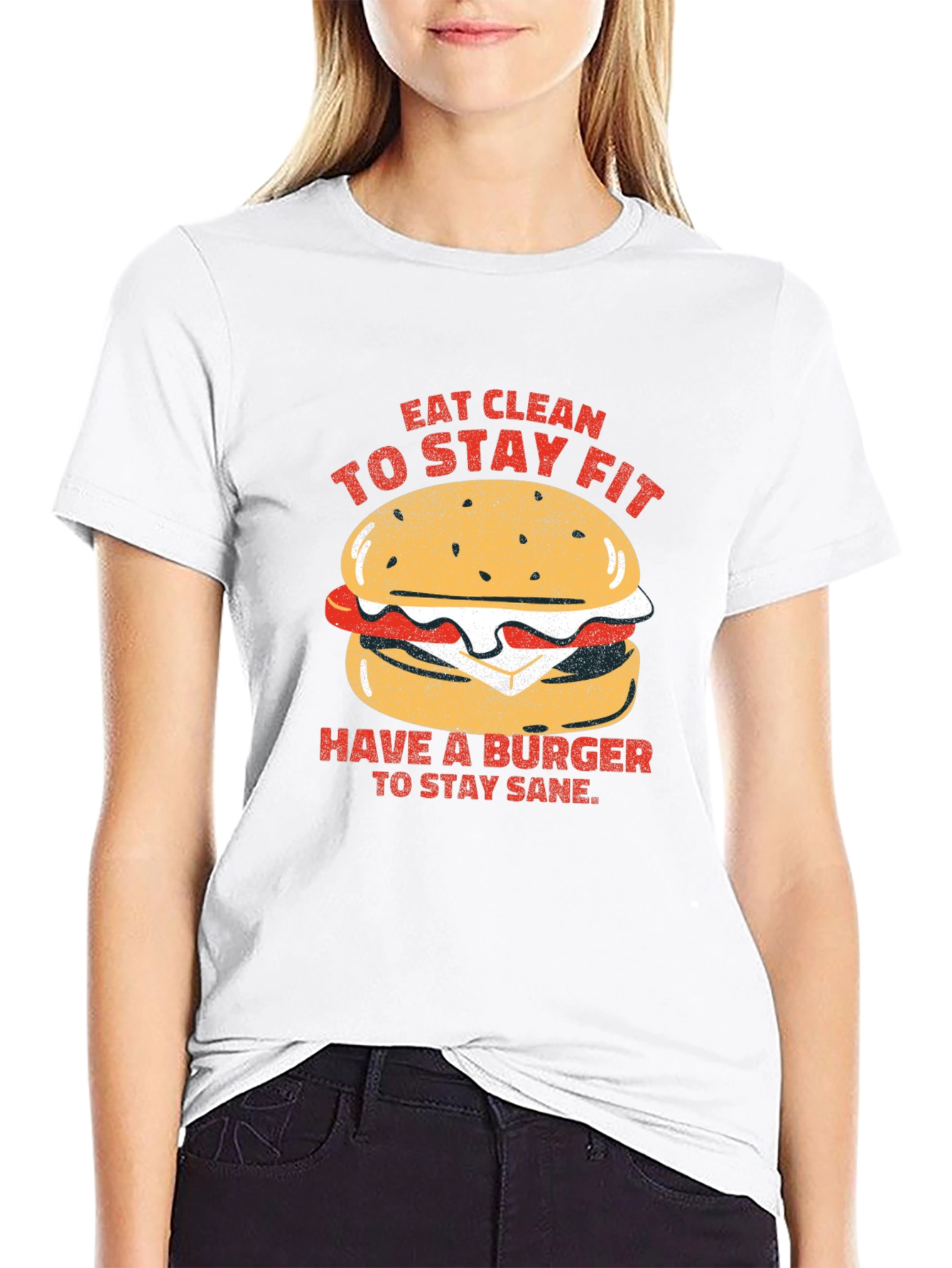 Eat Clean Burger T-Shirt - Unisex Style