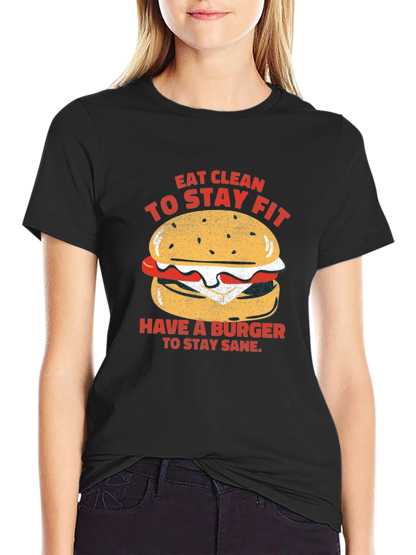 Eat Clean Burger T-Shirt - Unisex Style