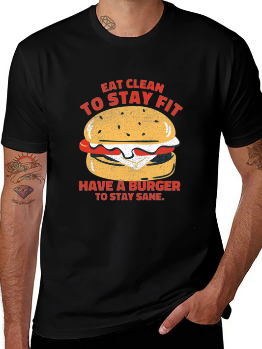Eat Clean Burger T-Shirt - Unisex Style