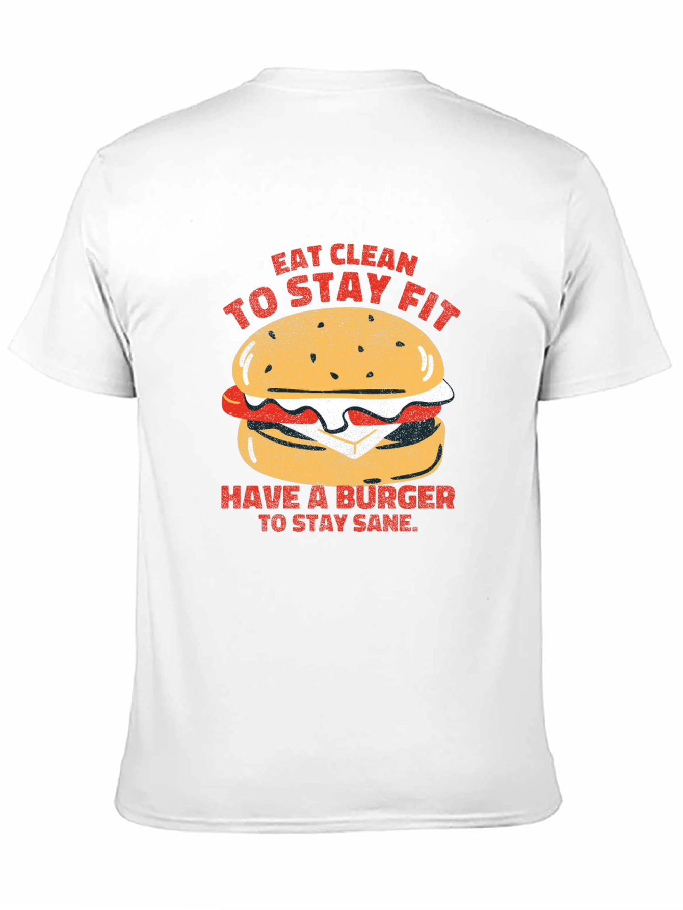 Eat Clean Burger T-Shirt - Unisex Style