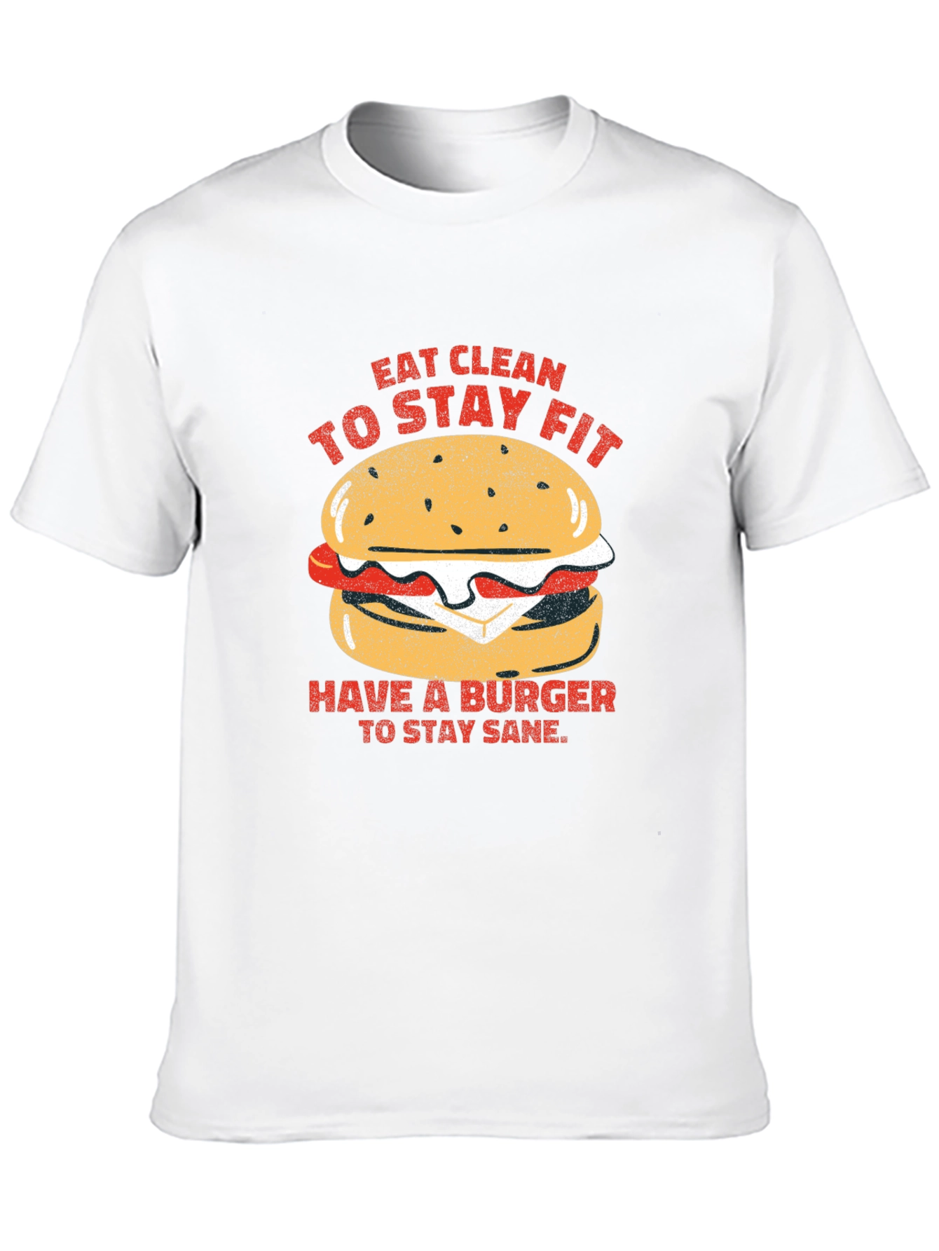 Eat Clean Burger T-Shirt - Unisex Style