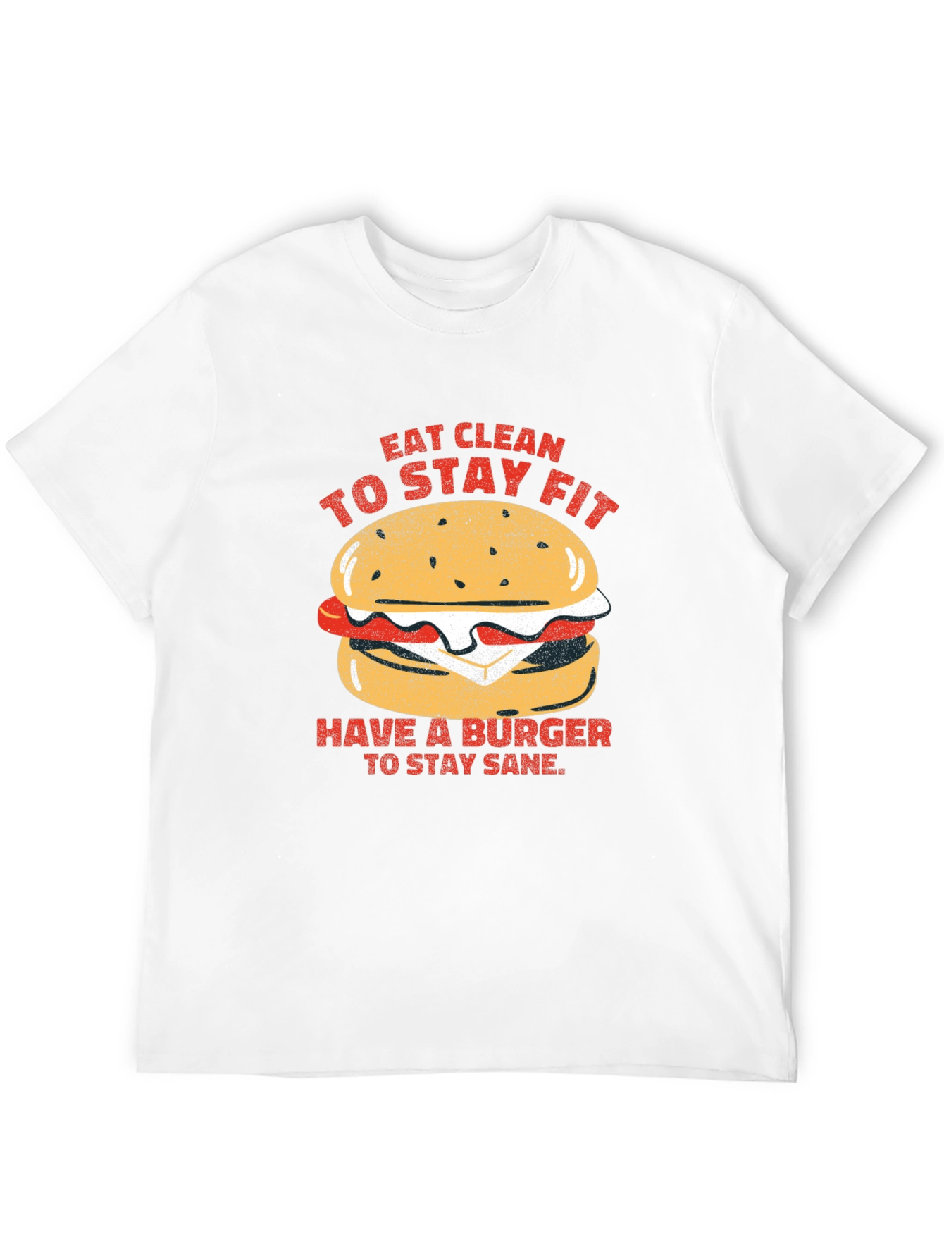 Eat Clean Burger T-Shirt - Unisex Style