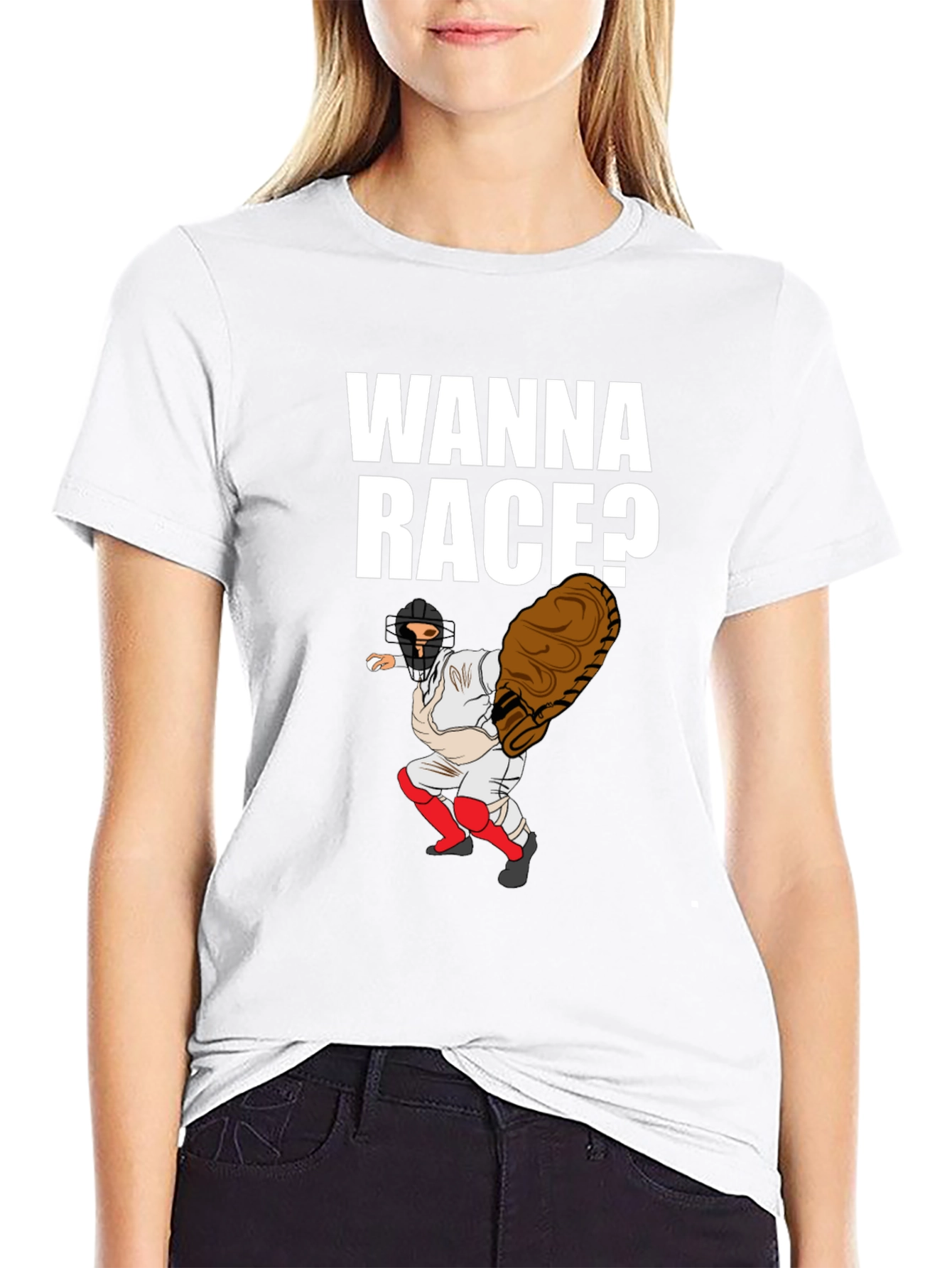 Wanna Race Baseball T-Shirt