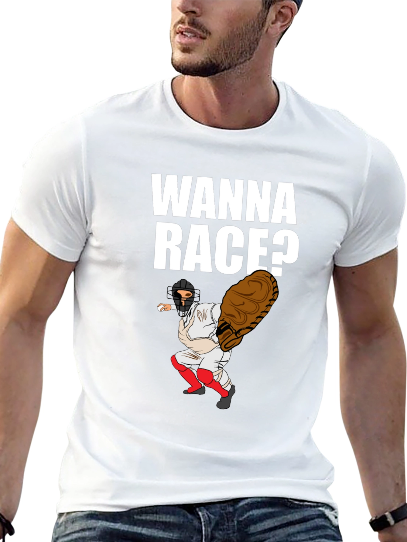 Wanna Race Baseball T-Shirt