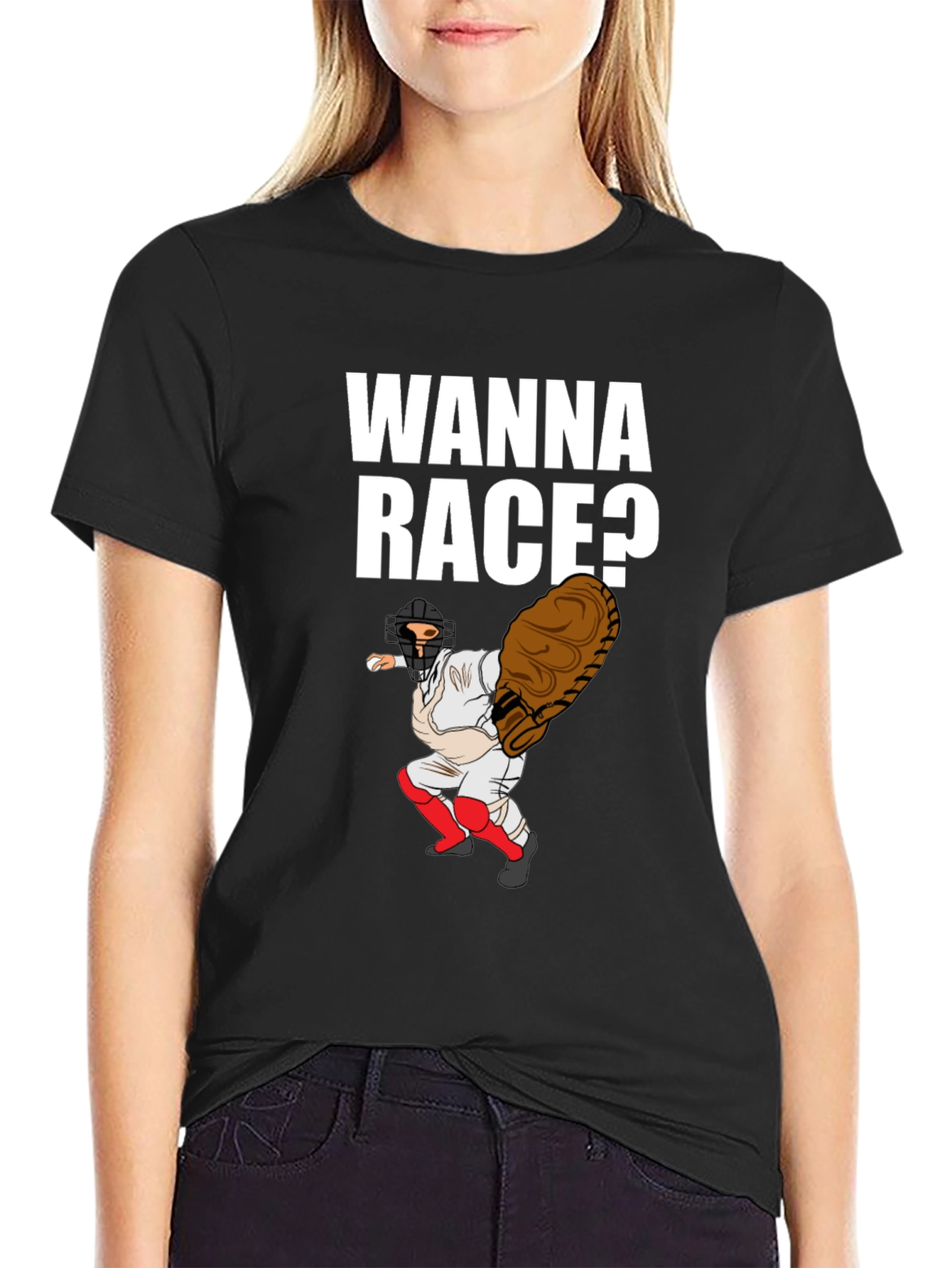 Wanna Race Baseball T-Shirt