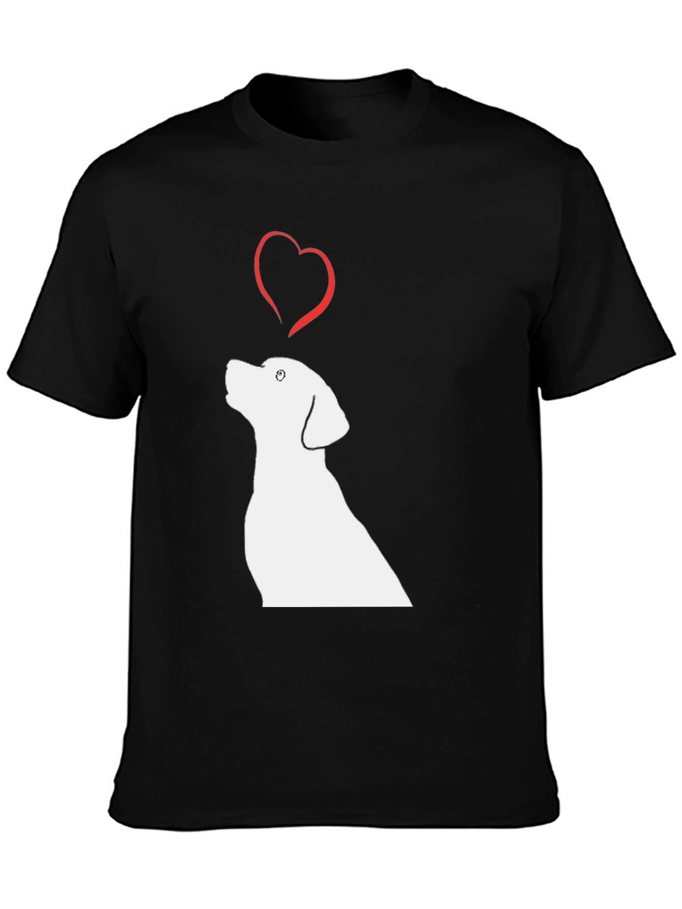 Dog Love Black T-Shirt