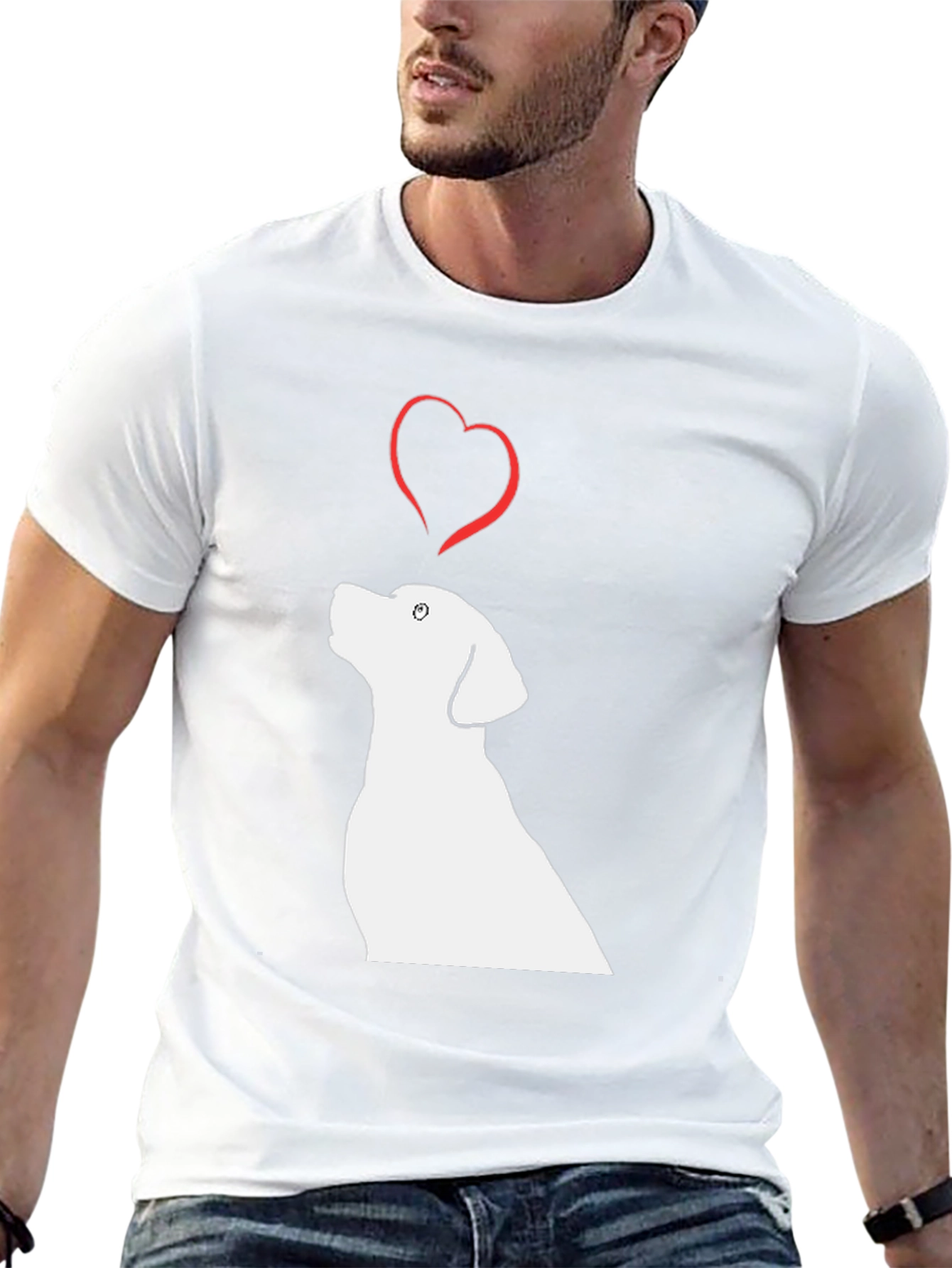 Dog Love Black T-Shirt