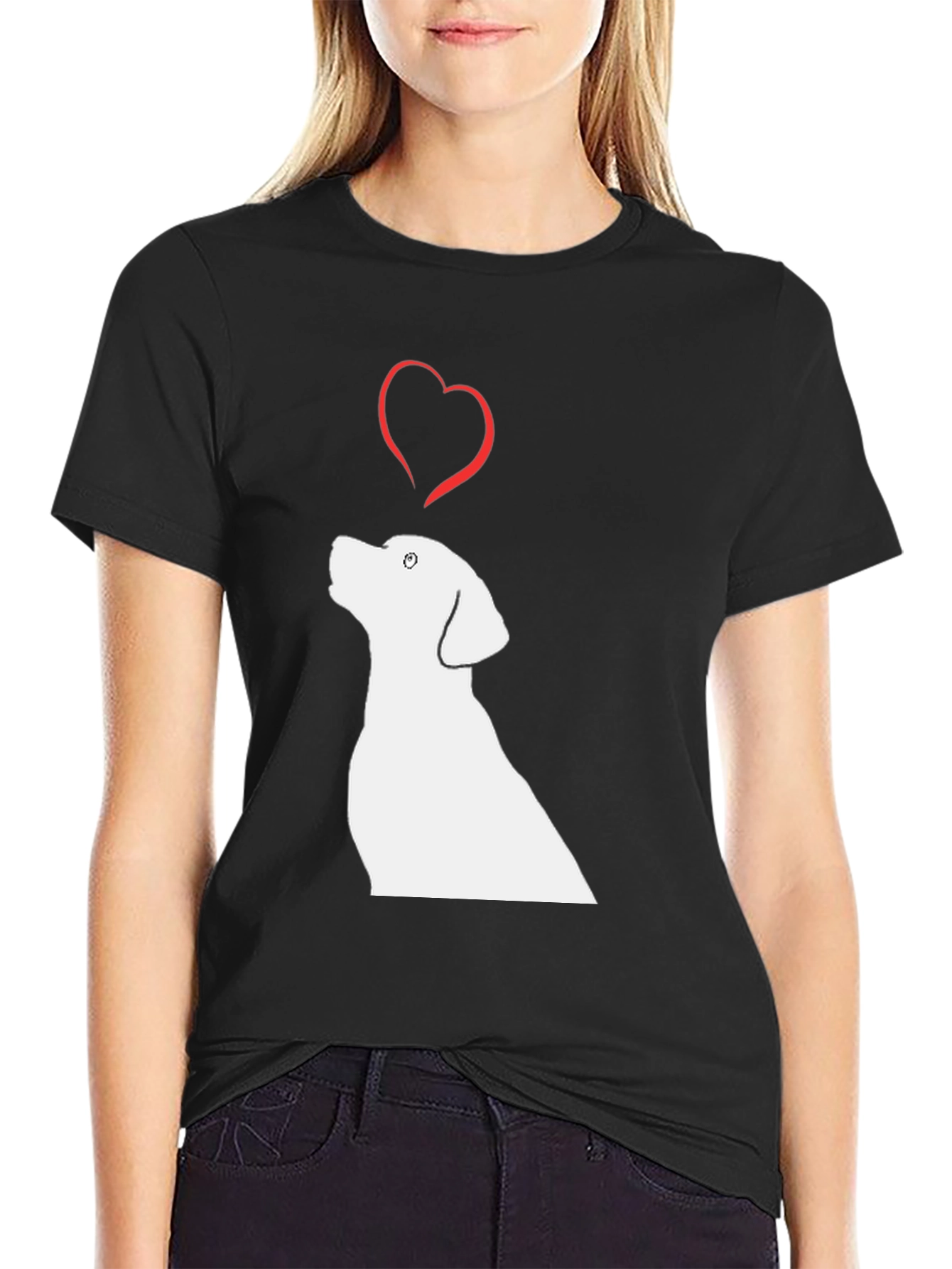 Dog Love Black T-Shirt