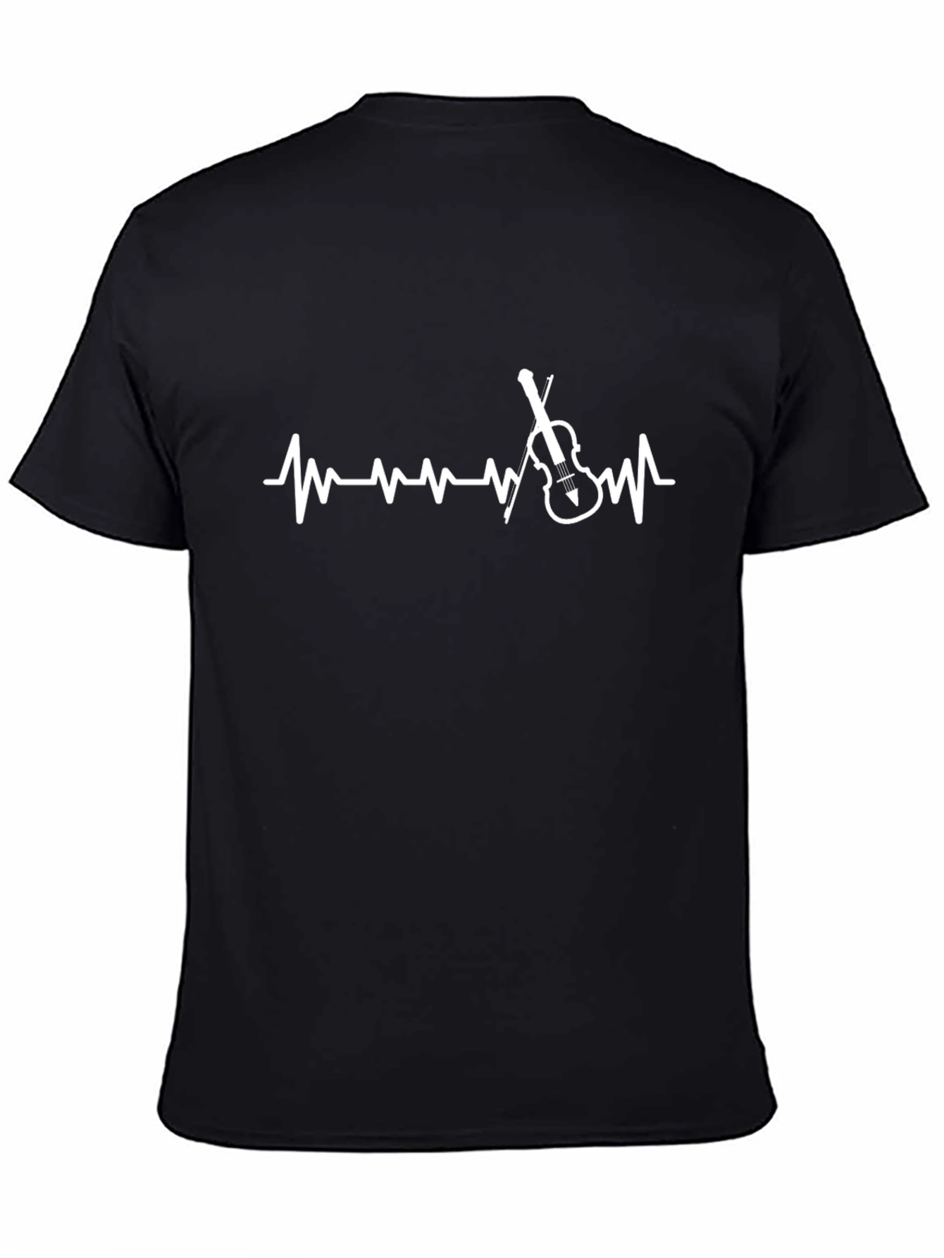 Violin Heartbeat Graphic Tee - Musicians T-Shirt