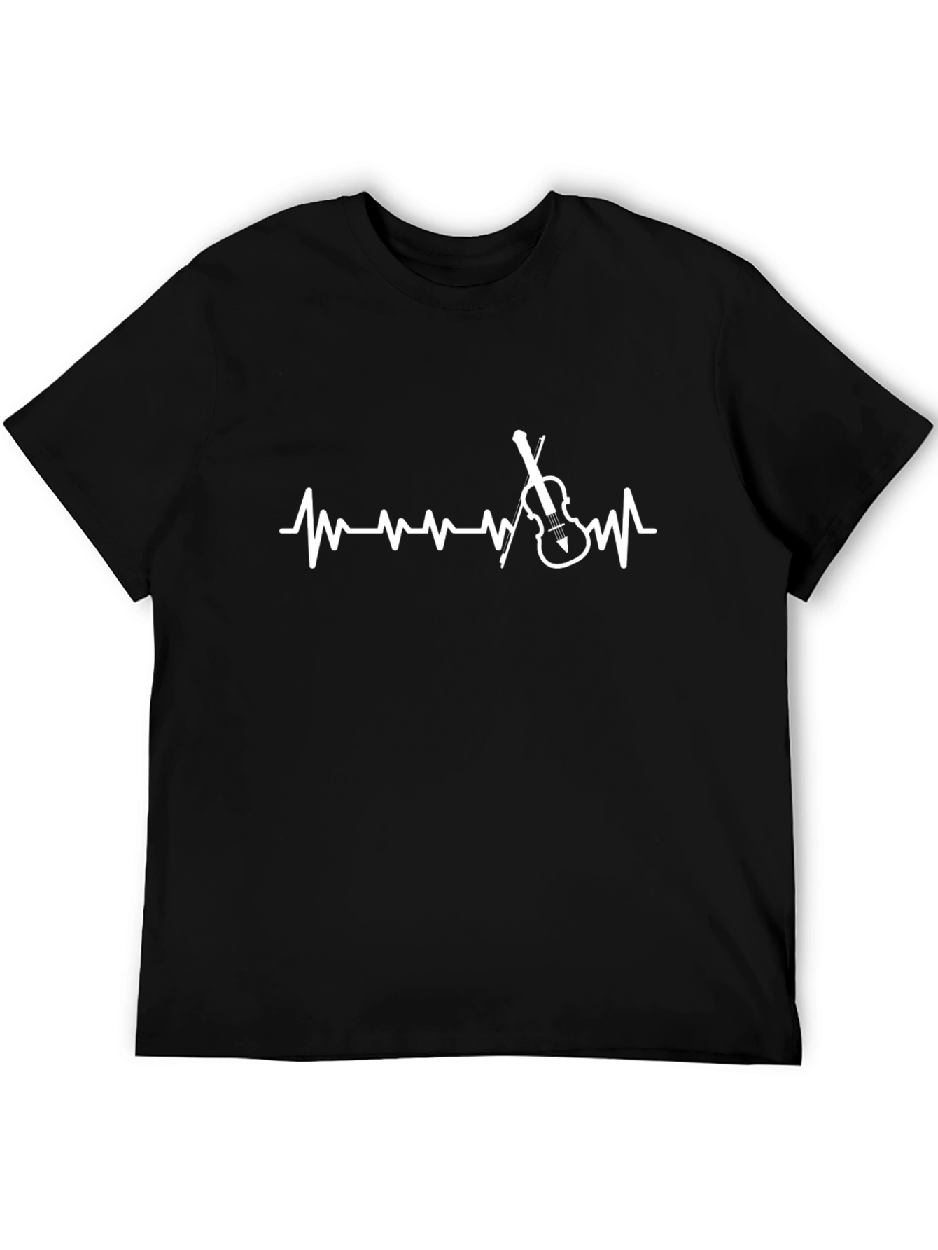 Violin Heartbeat Graphic Tee - Musicians T-Shirt