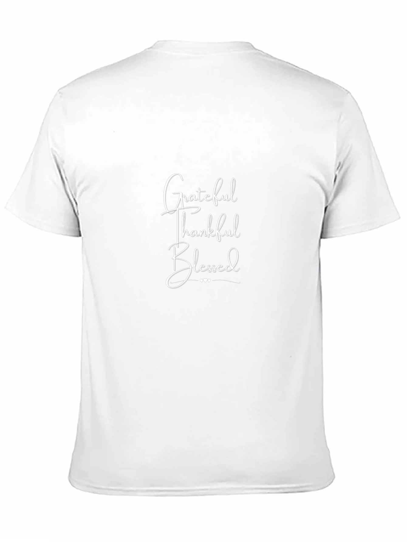 Grateful Thankful Blessed Black T-Shirt
