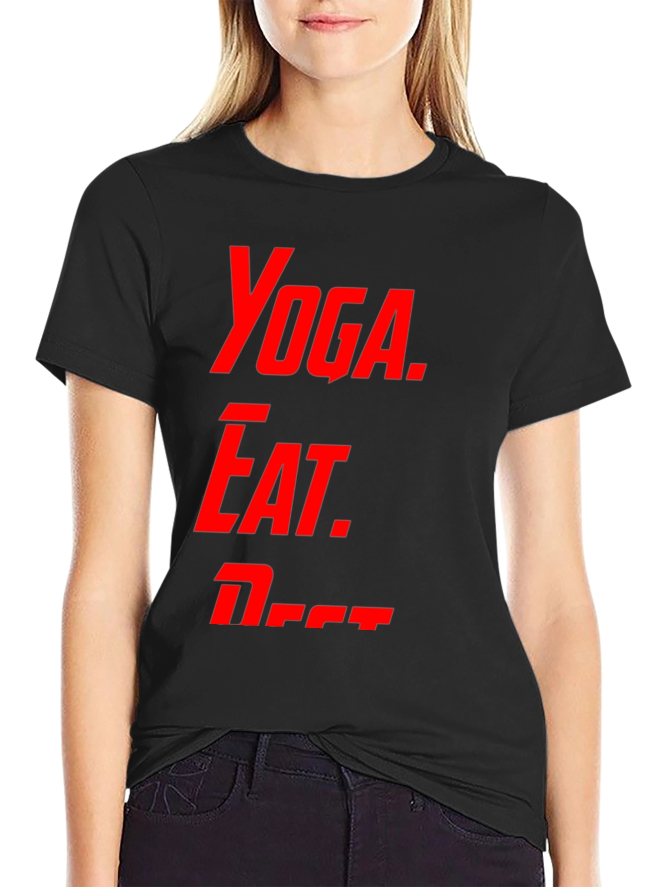 Yoga Eat Nap Mens Graphic T-Shirt