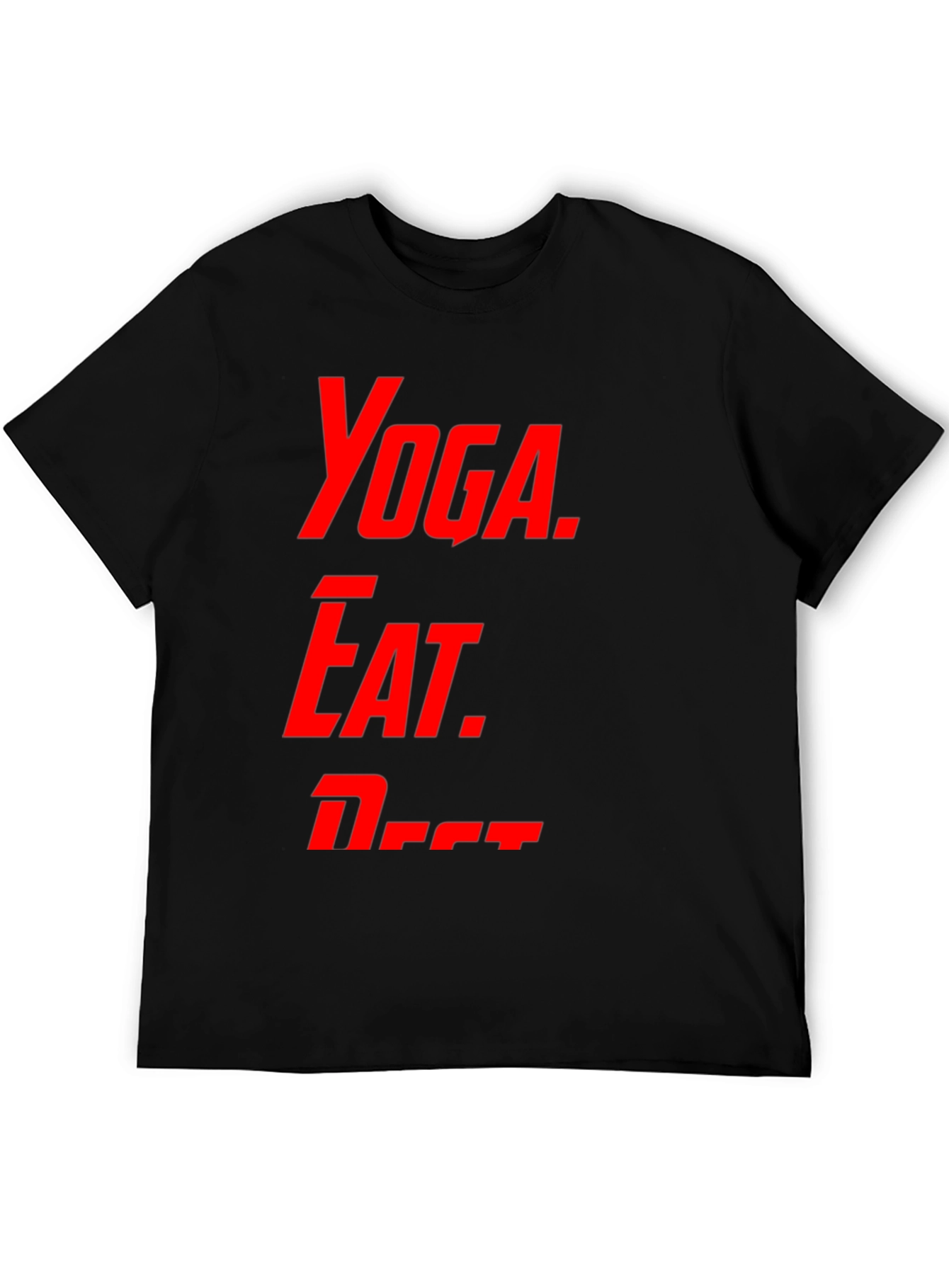 Yoga Eat Nap Mens Graphic T-Shirt