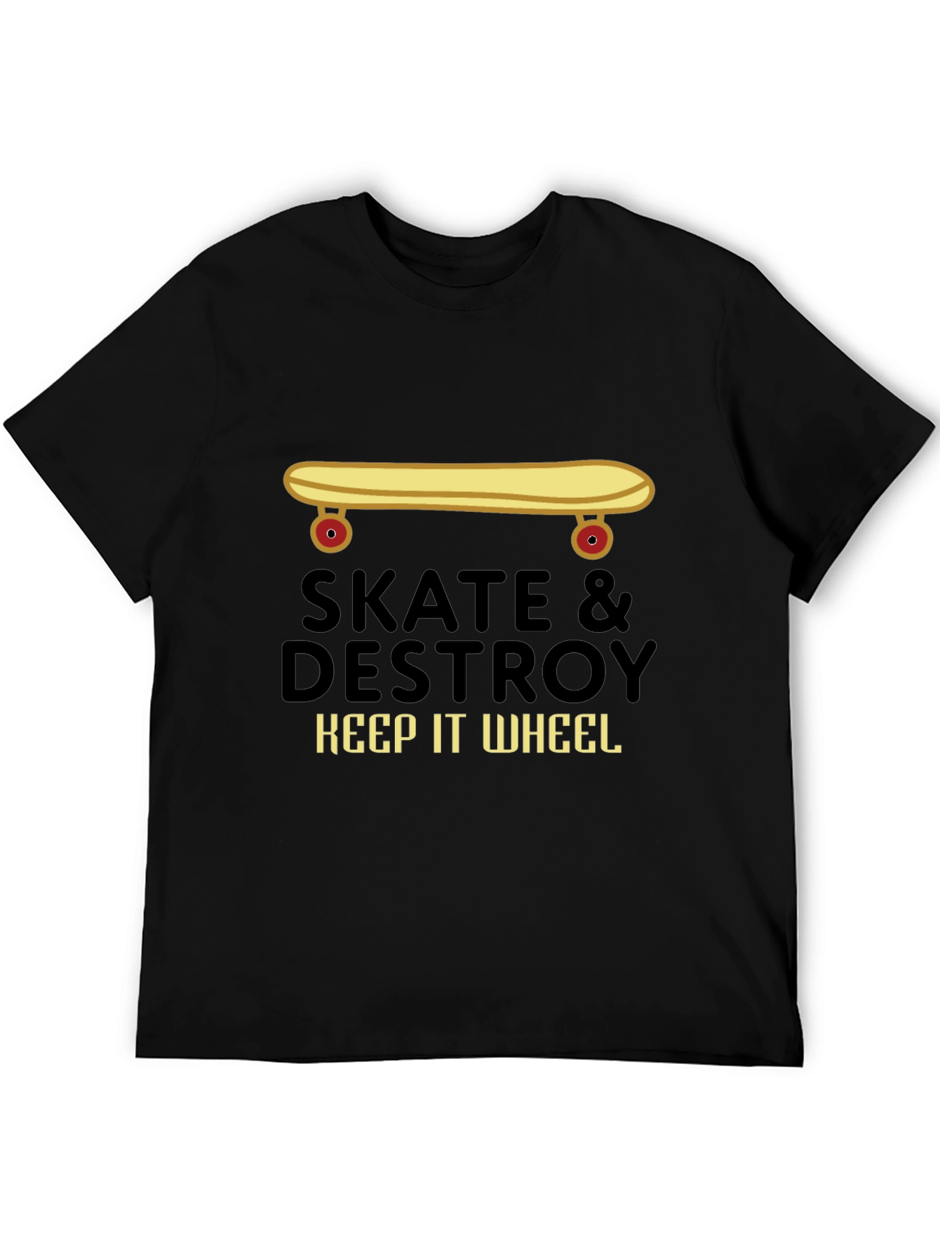 Skate & Destroy Graphic Tee - Keep It Wheel!
