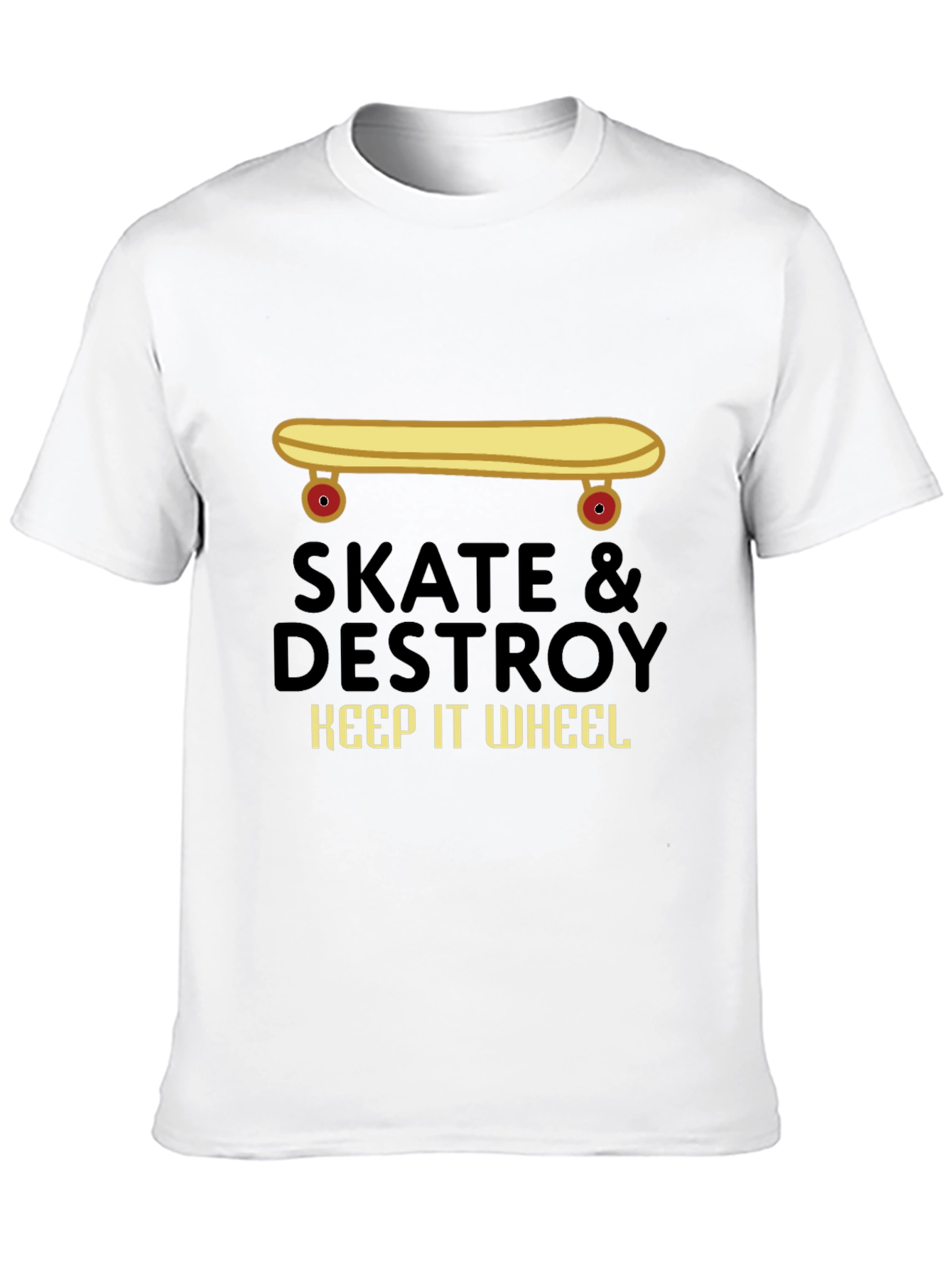 Skate & Destroy Graphic Tee - Keep It Wheel!