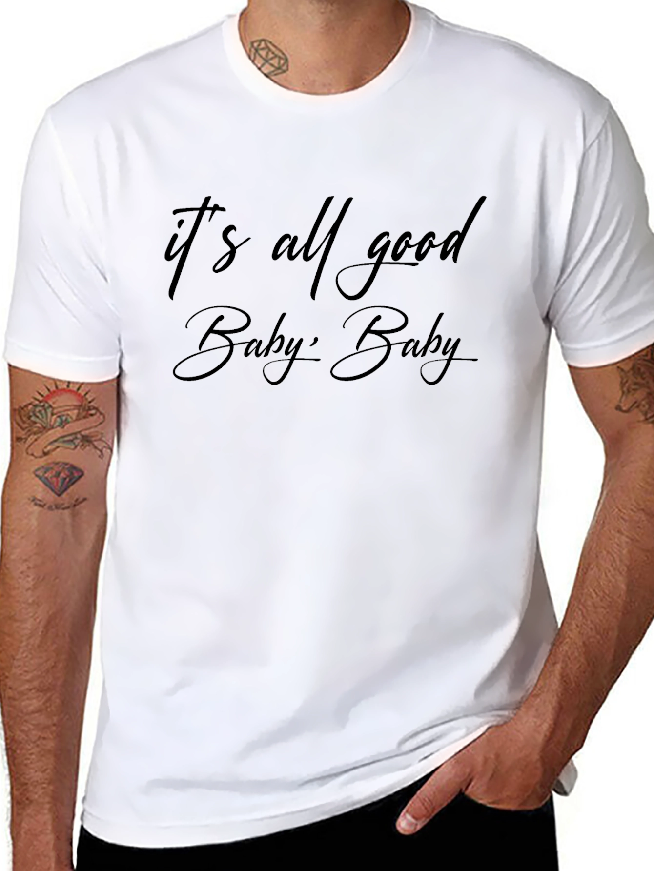 Its All Good Baby Tee - Stylish Graphic T-Shirt