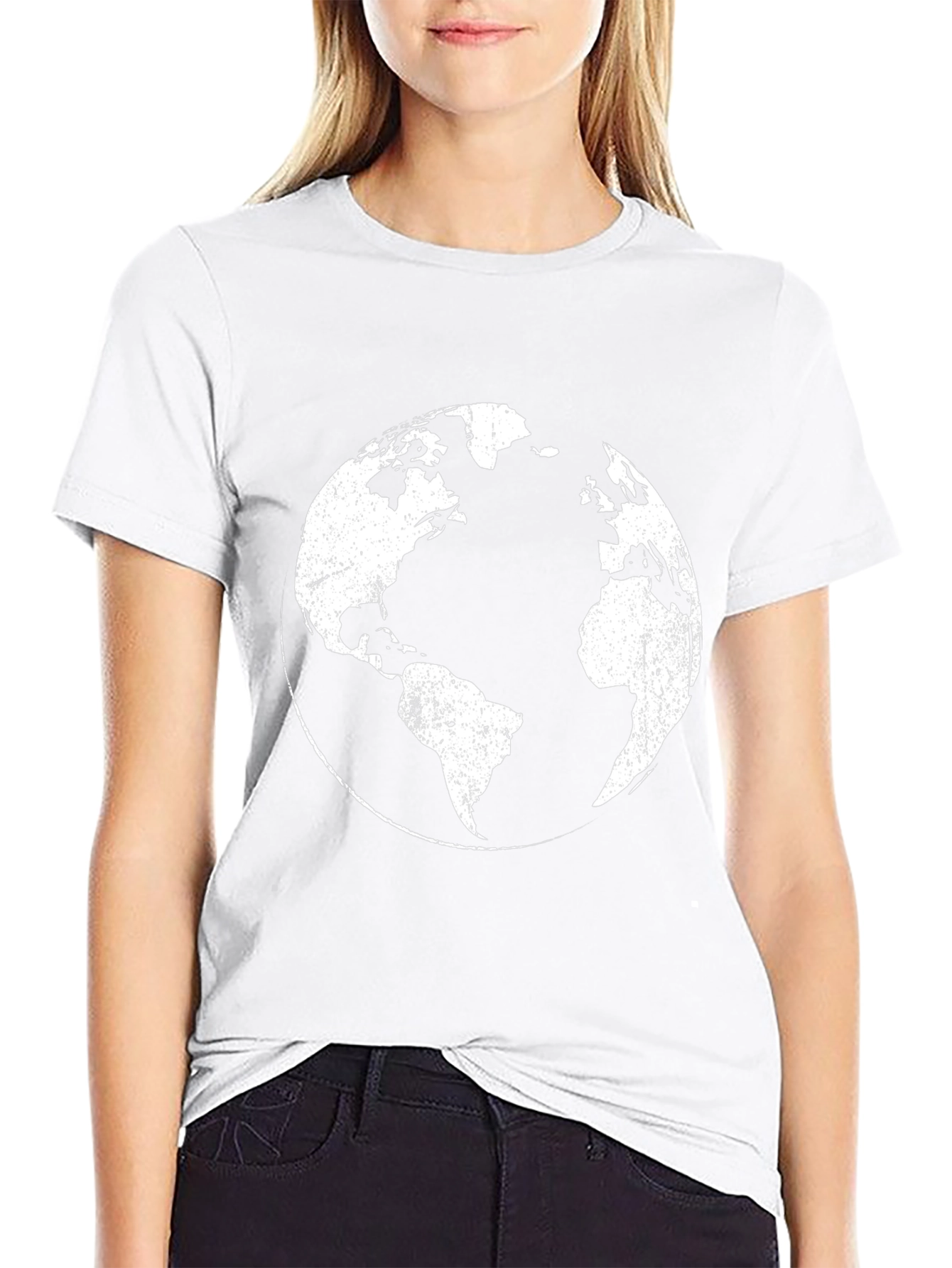 Distressed Earth Graphic T-Shirt