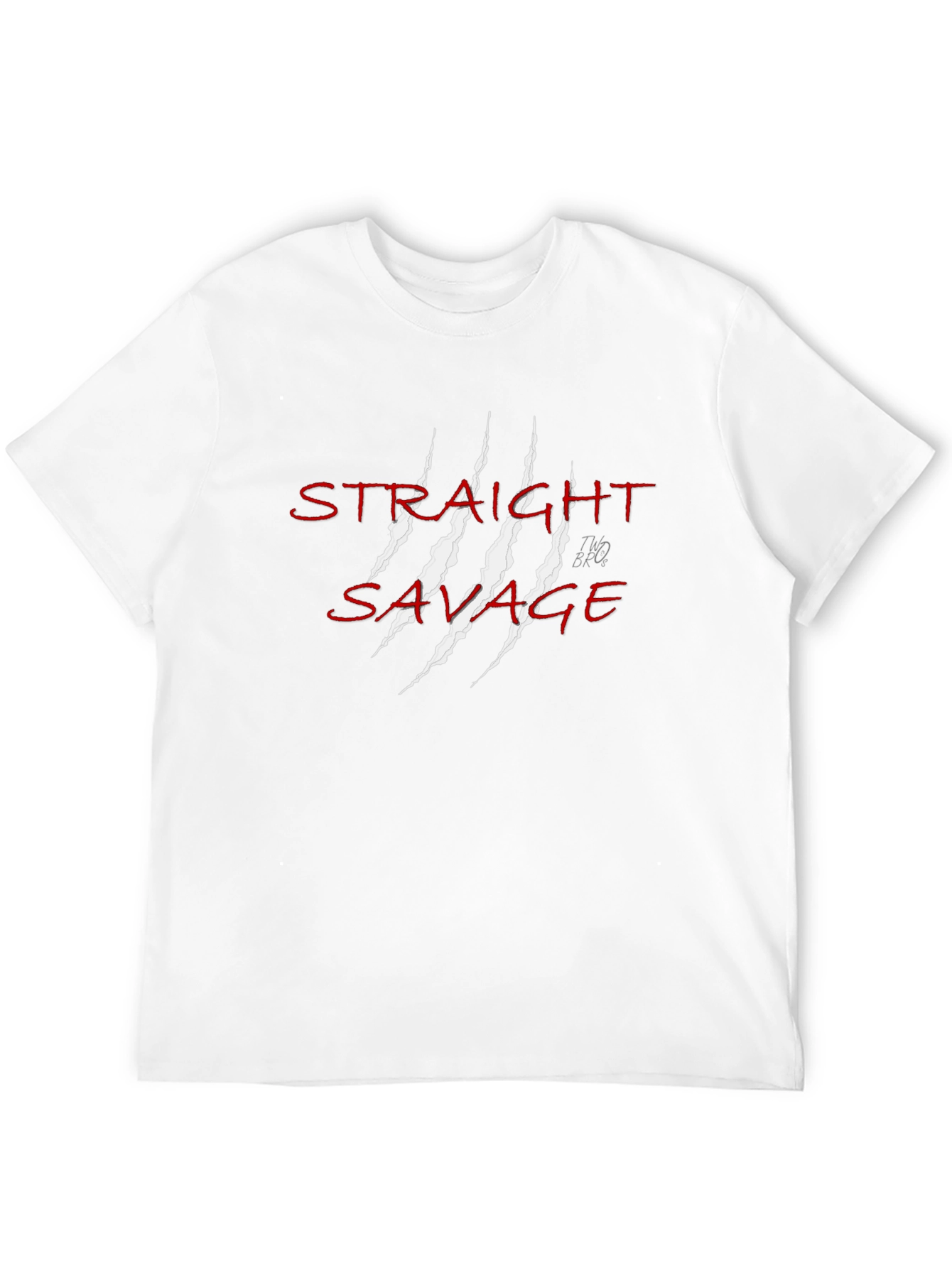 Straight Savage Graphic Tee - Black Cotton T-Shirt