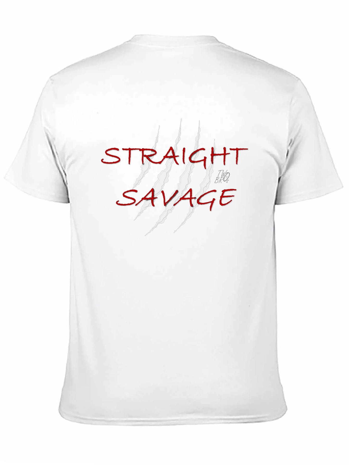 Straight Savage Graphic Tee - Black Cotton T-Shirt