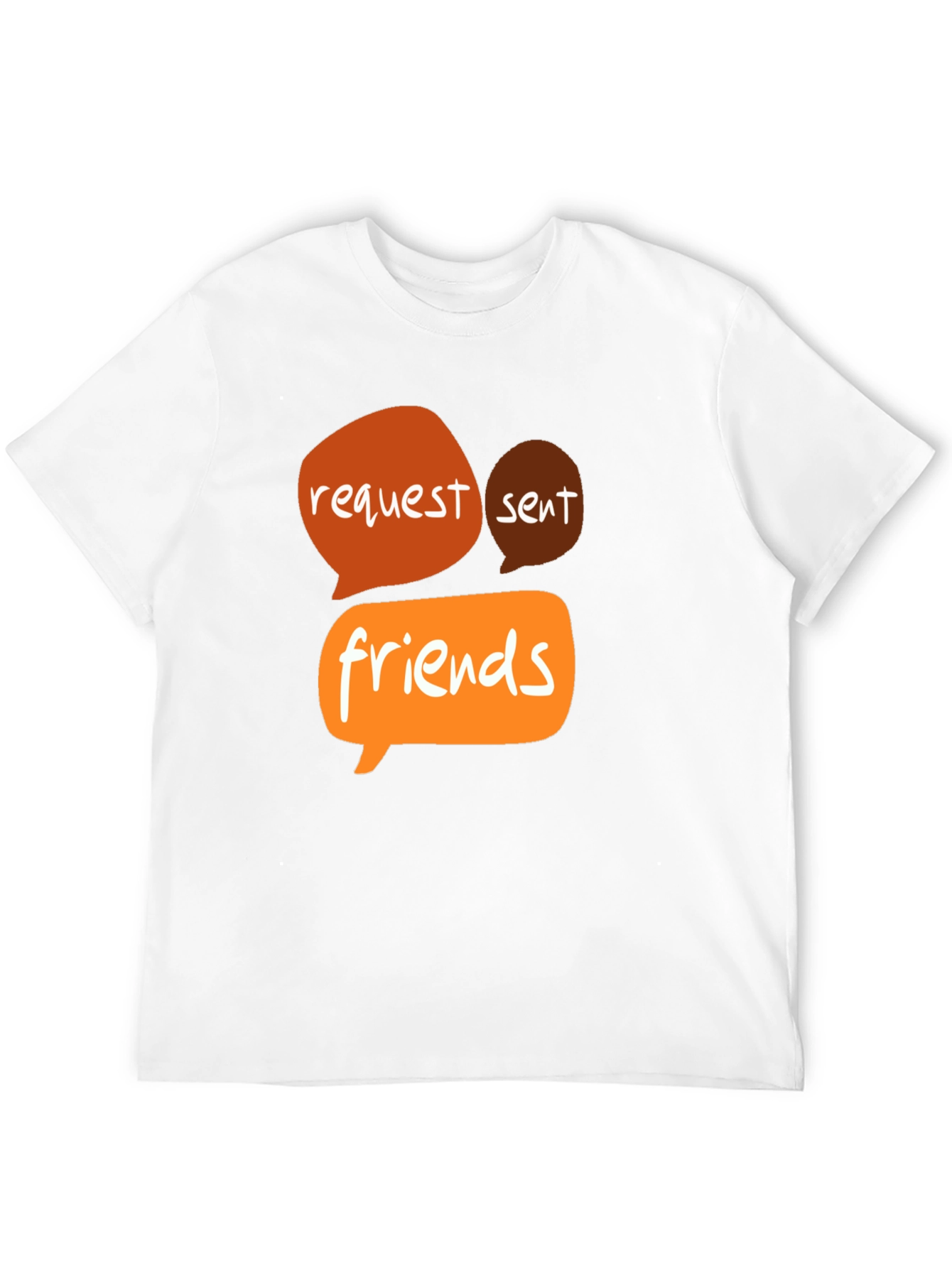 Request Sent Friends Graphic Tee - Black