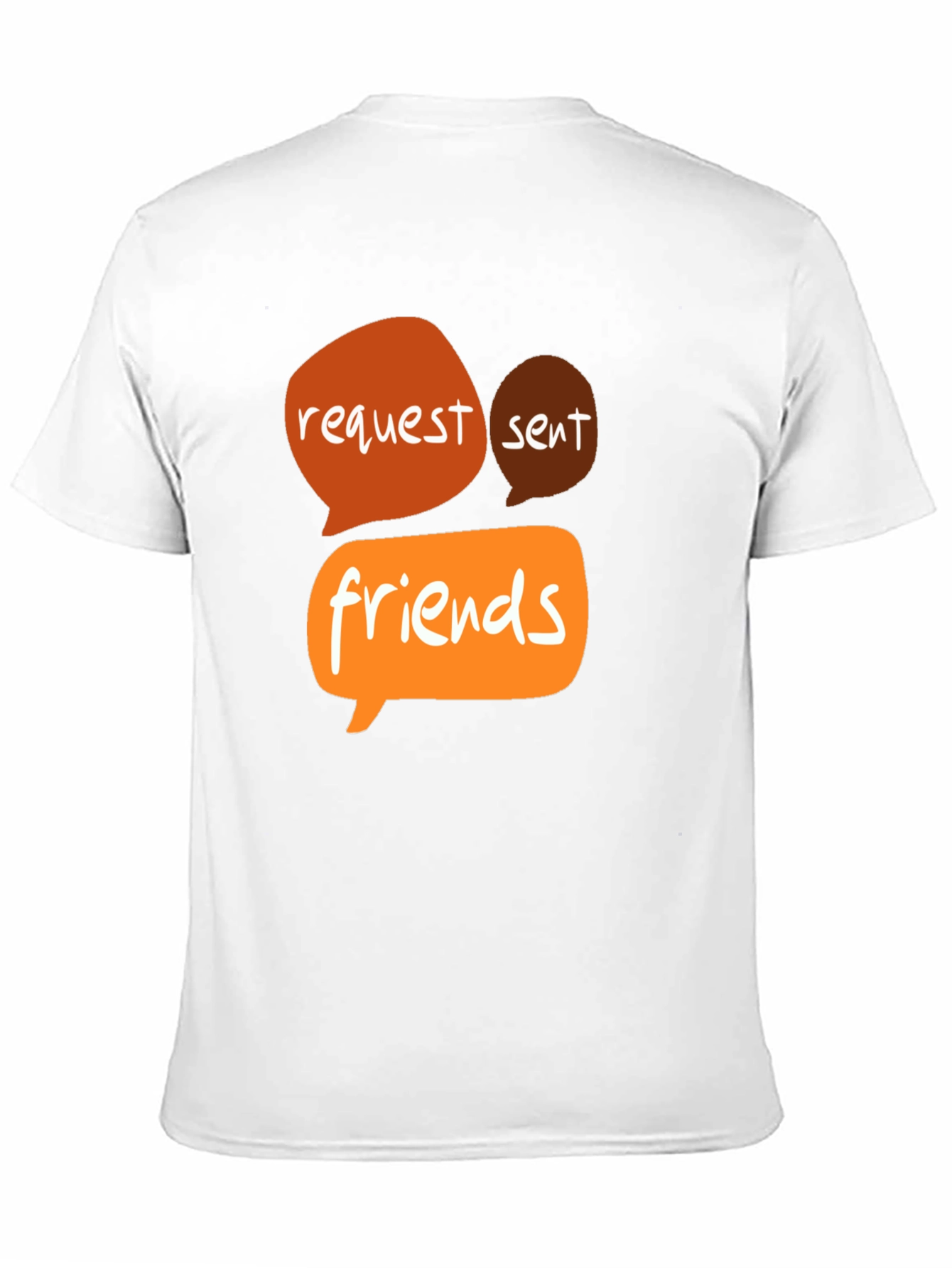 Request Sent Friends Graphic Tee - Black