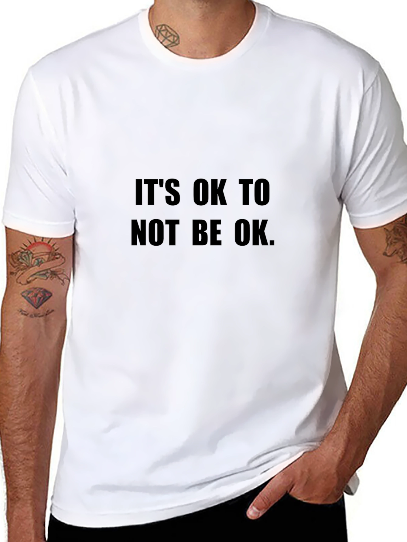 Its OK To Not Be OK Black T-Shirt