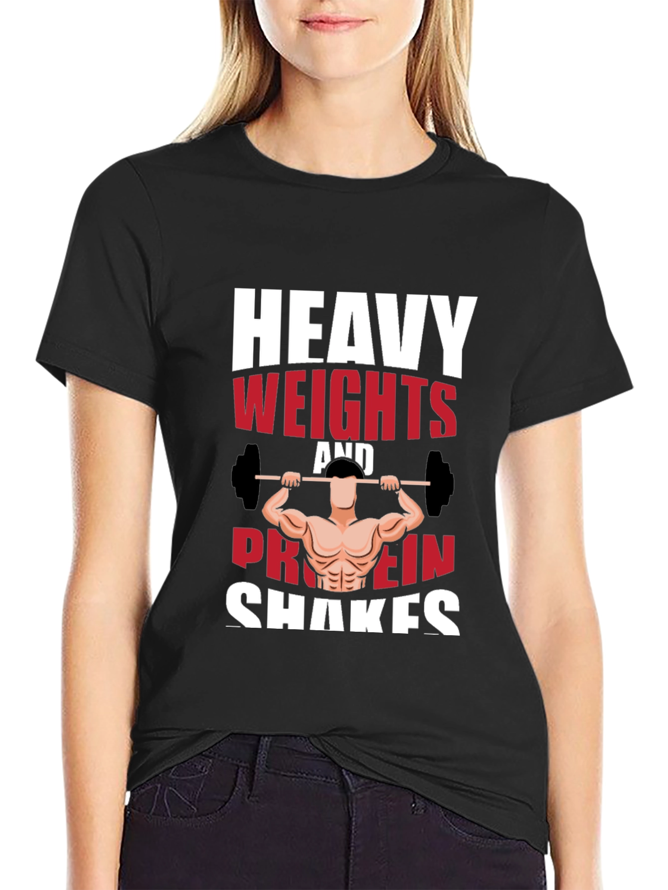 Heavy Weights & Protein Shakes Graphic Tee
