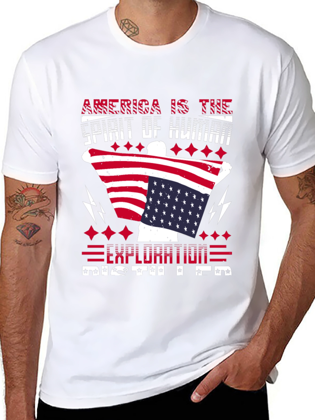Patriotic America Exploration T-Shirt