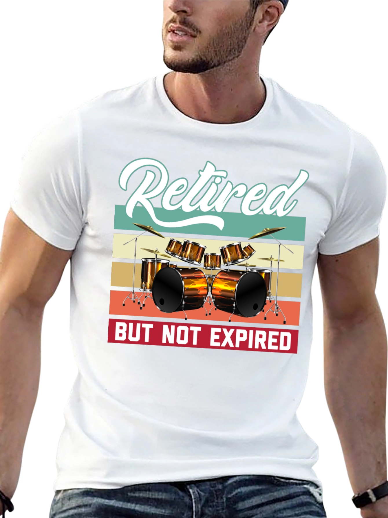 Retired But Not Expired Drummer T-Shirt